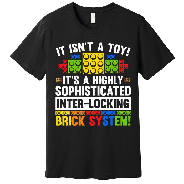 Master Builder Bricks Blocks Play Toy Premium T-Shirt