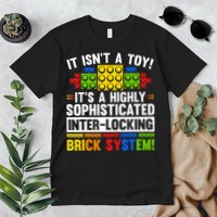 Master Builder Bricks Blocks Play Toy Premium T-Shirt