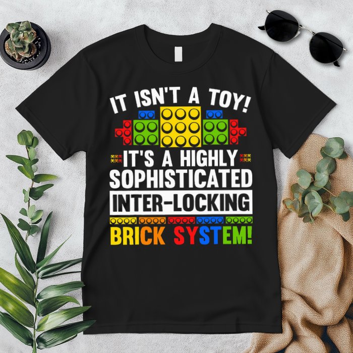 Master Builder Bricks Blocks Play Toy Premium T-Shirt