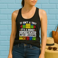 Master Builder Bricks Blocks Play Toy Womens Tank Top