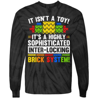 Master Builder Bricks Blocks Play Toy Tie-Dye Long Sleeve Shirt