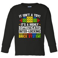 Master Builder Bricks Blocks Play Toy Toddler Long Sleeve Shirt