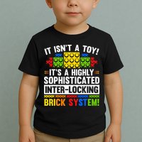 Master Builder Bricks Blocks Play Toy Toddler T-Shirt