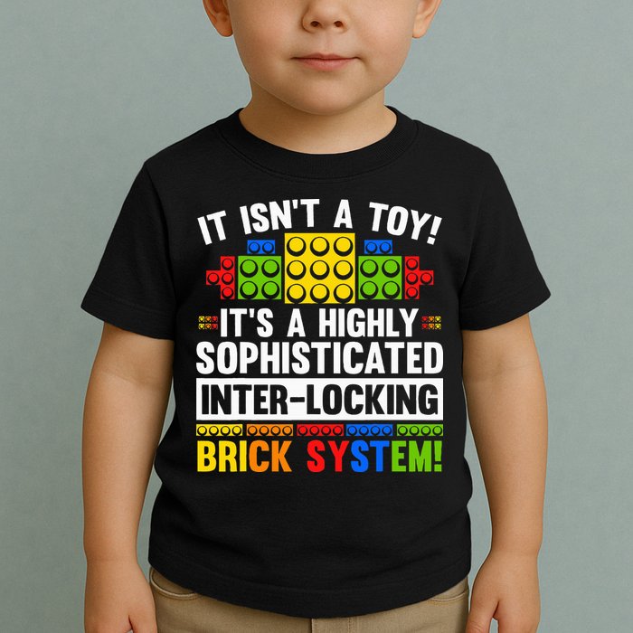 Master Builder Bricks Blocks Play Toy Toddler T-Shirt