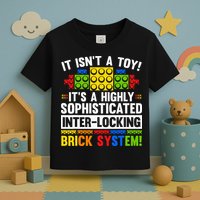 Master Builder Bricks Blocks Play Toy Toddler T-Shirt