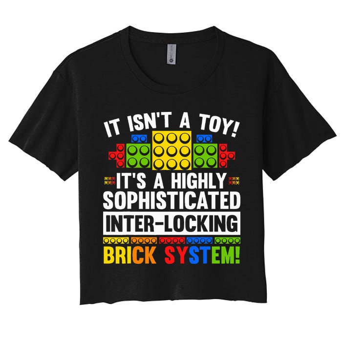 Master Builder Bricks Blocks Play Toy Crop Top