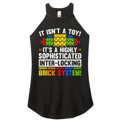Master Builder Bricks Blocks Play Toy Women's Perfect Tri Rocker Tank