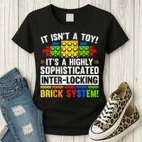 Master Builder Bricks Blocks Play Toy Womens T-Shirt