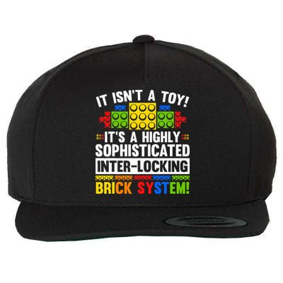 Master Builder Bricks Blocks Play Toy Wool Snapback Cap