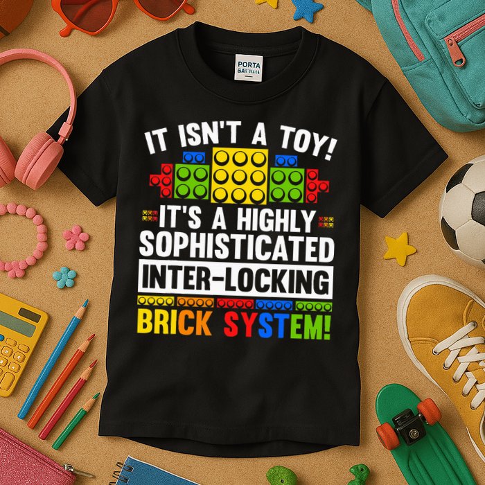 Master Builder Bricks Blocks Play Toy Kids T-Shirt