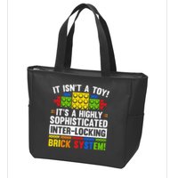 Master Builder Bricks Blocks Play Toy Zip Tote Bag