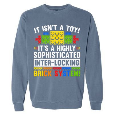 Master Builder Bricks Blocks Play Toy Garment-Dyed Sweatshirt