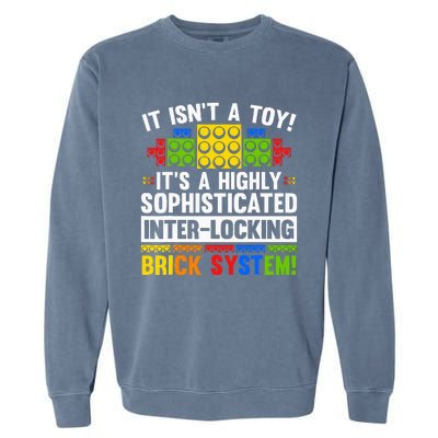 Master Builder Bricks Blocks Play Toy Garment-Dyed Sweatshirt