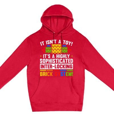 Master Builder Bricks Blocks Play Toy Premium Pullover Hoodie