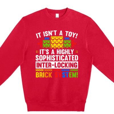 Master Builder Bricks Blocks Play Toy Premium Crewneck Sweatshirt