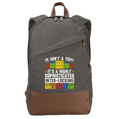 Master Builder Bricks Blocks Play Toy Cotton Canvas Backpack