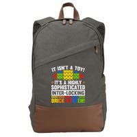 Master Builder Bricks Blocks Play Toy Cotton Canvas Backpack