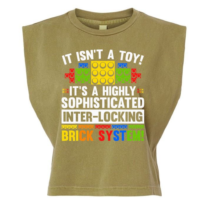 Master Builder Bricks Blocks Play Toy Garment-Dyed Women's Muscle Tee