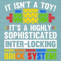 Master Builder Bricks Blocks Play Toy Sueded Cloud Jersey T-Shirt