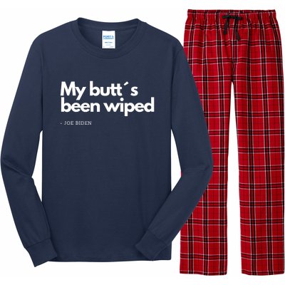 My Butt´s Been Wiped Funny Joe Biden Long Sleeve Pajama Set