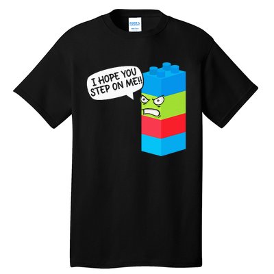 Master Builder Bricks Blocks Play Toy Tall T-Shirt