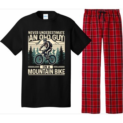 Mountain Bike Bicycle Lovers FatherS Day Gift For Dad Gift Pajama Set