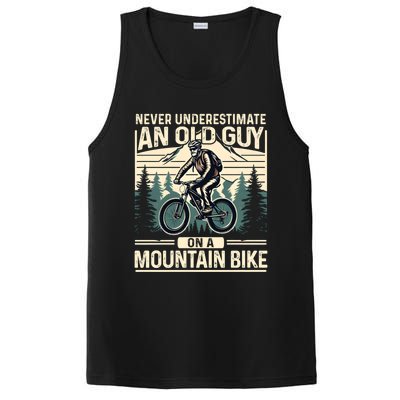 Mountain Bike Bicycle Lovers FatherS Day Gift For Dad Gift PosiCharge Competitor Tank