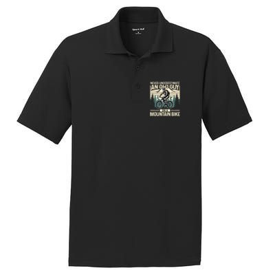 Mountain Bike Bicycle Lovers FatherS Day Gift For Dad Gift PosiCharge RacerMesh Polo