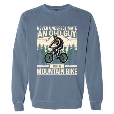 Mountain Bike Bicycle Lovers FatherS Day Gift For Dad Gift Garment-Dyed Sweatshirt