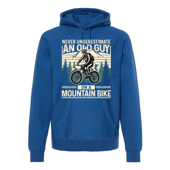 Mountain Bike Bicycle Lovers FatherS Day Gift For Dad Gift Premium Hoodie