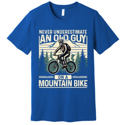 Mountain Bike Bicycle Lovers FatherS Day Gift For Dad Gift Premium T-Shirt