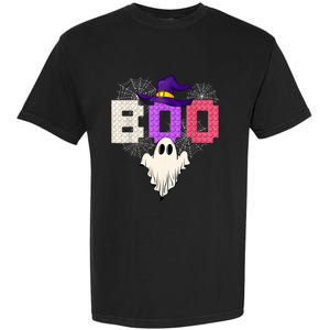 Master Builder Boo Ghost Halloween Girl Kids Block Building Garment-Dyed Heavyweight T-Shirt