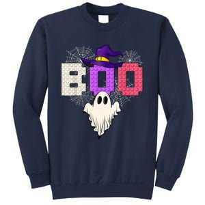 Master Builder Boo Ghost Halloween Girl Kids Block Building Sweatshirt