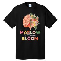 Maslow before bloom Psychology groovy wavy therapy counselor Tall T-Shirt