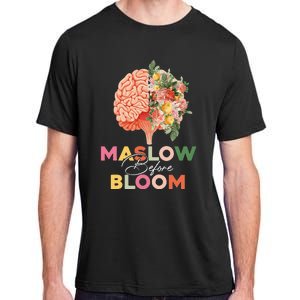 Maslow before bloom Psychology groovy wavy therapy counselor Adult ChromaSoft Performance T-Shirt