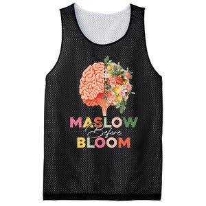 Maslow before bloom Psychology groovy wavy therapy counselor Mesh Reversible Basketball Jersey Tank