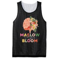 Maslow before bloom Psychology groovy wavy therapy counselor Mesh Reversible Basketball Jersey Tank