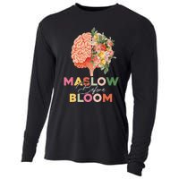 Maslow before bloom Psychology groovy wavy therapy counselor Cooling Performance Long Sleeve Crew