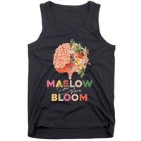 Maslow before bloom Psychology groovy wavy therapy counselor Tank Top