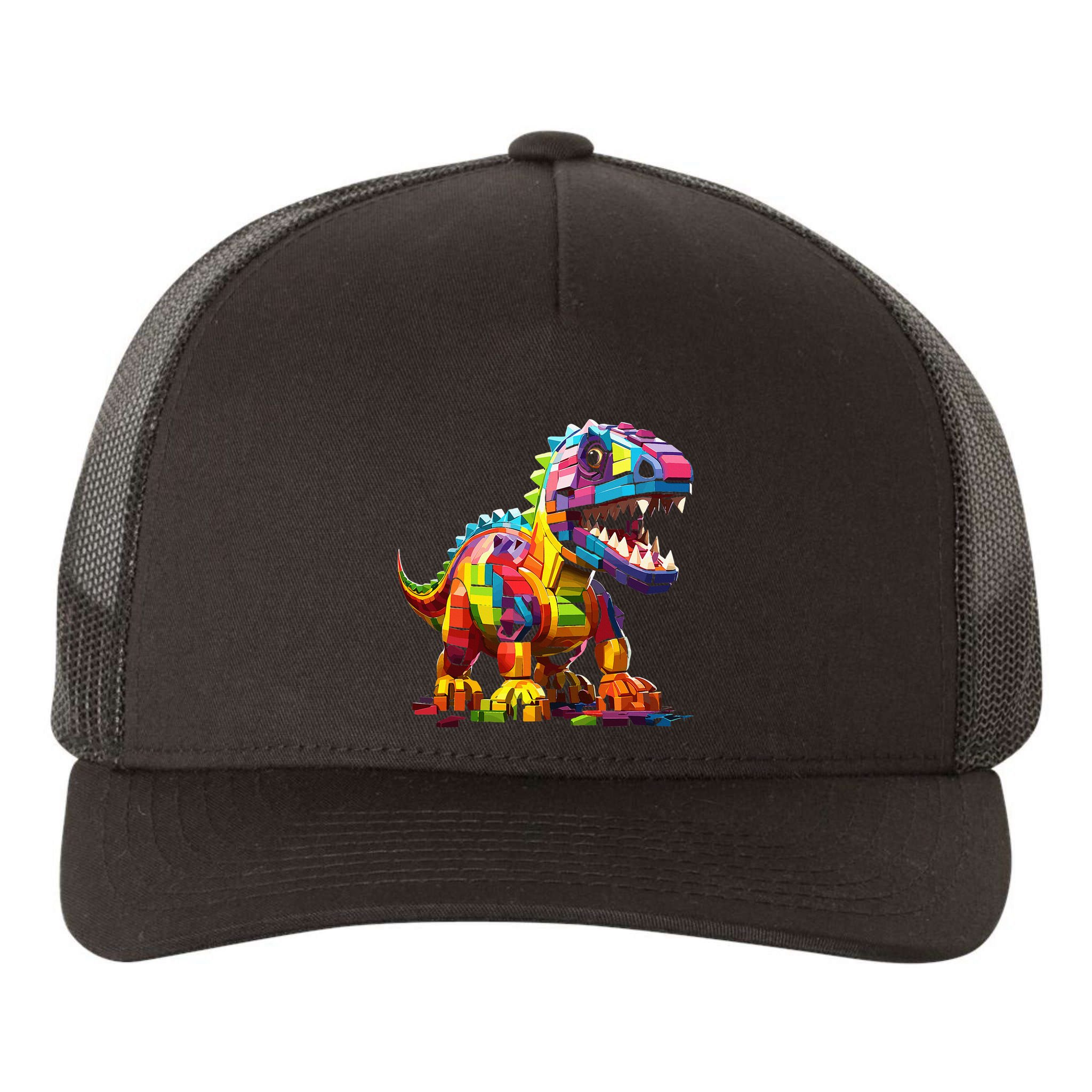 Master Builder Bricks Blocks Play Toys Dinosaur Yupoong Adult 5-Panel Trucker Hat