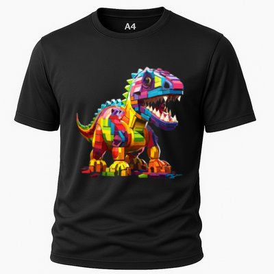 Master Builder Bricks Blocks Play Toys Dinosaur Performance Shirt