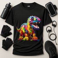 Master Builder Bricks Blocks Play Toys Dinosaur Performance Shirt