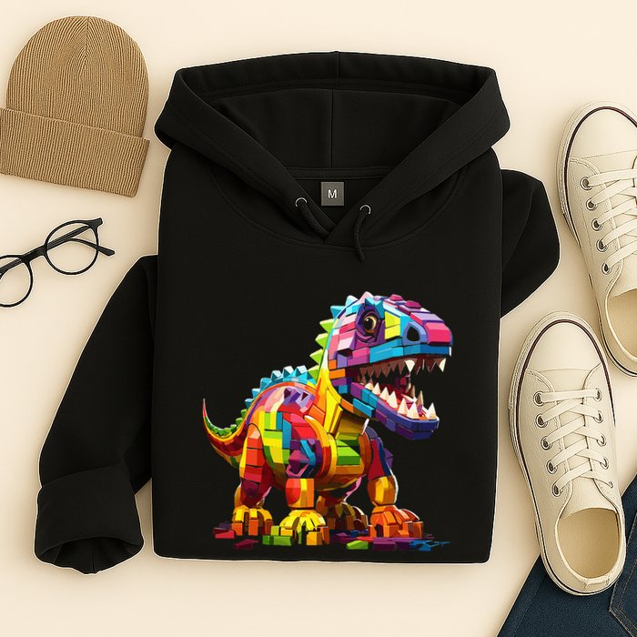 Master Builder Bricks Blocks Play Toys Dinosaur Hoodie