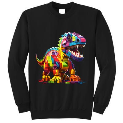 Master Builder Bricks Blocks Play Toys Dinosaur Sweatshirt