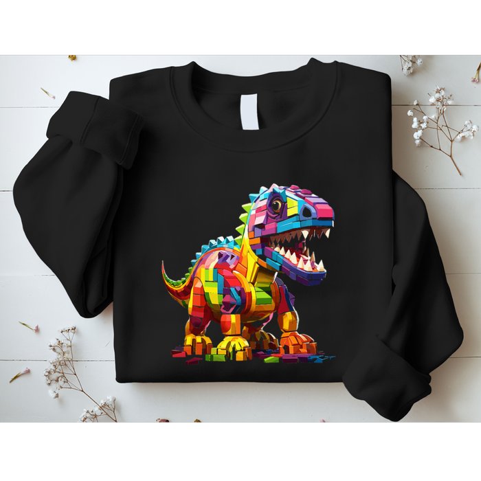 Master Builder Bricks Blocks Play Toys Dinosaur Sweatshirt