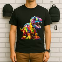 Master Builder Bricks Blocks Play Toys Dinosaur T-Shirt
