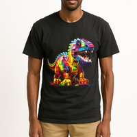 Master Builder Bricks Blocks Play Toys Dinosaur Tall T-Shirt