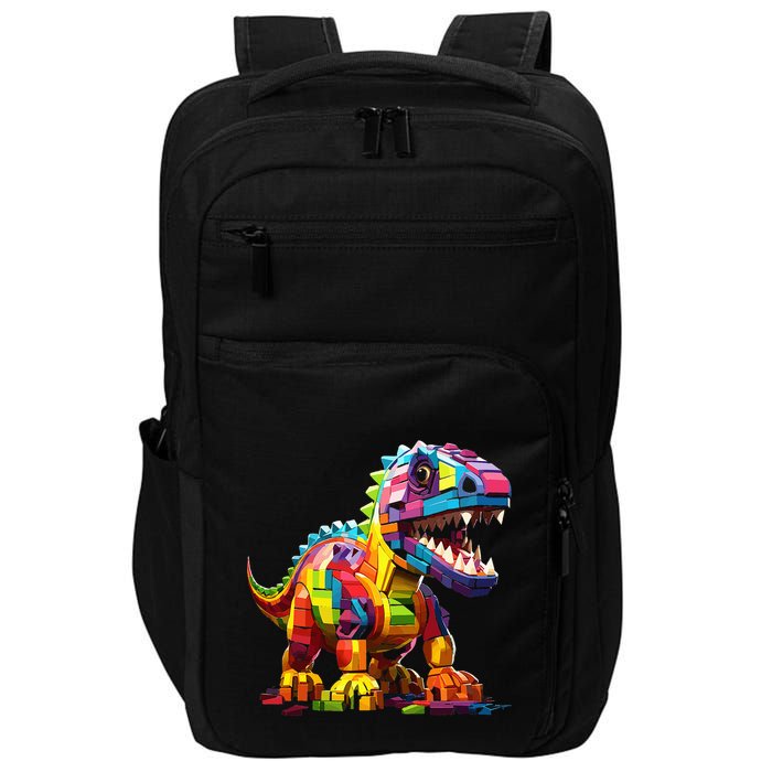 Master Builder Bricks Blocks Play Toys Dinosaur Impact Tech Backpack