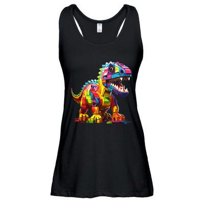 Master Builder Bricks Blocks Play Toys Dinosaur Ladies Essential Flowy Tank