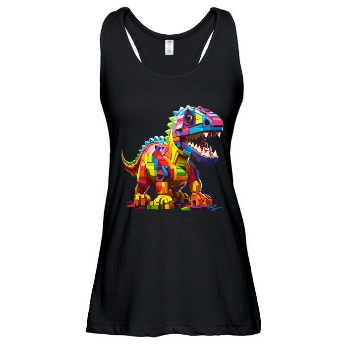 Master Builder Bricks Blocks Play Toys Dinosaur Ladies Essential Flowy Tank